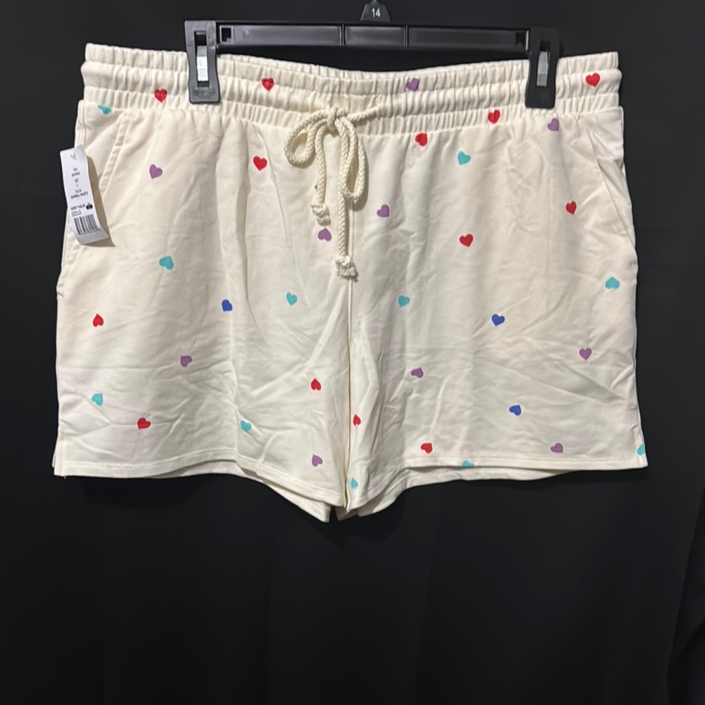 Wildfox Women's Cream Heart Print Shorts
